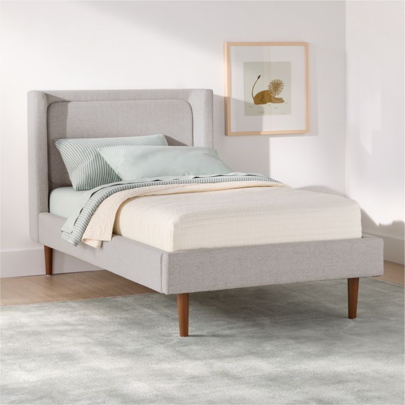 Weston Grey Upholstered Kids Twin Bed - image 3 of 12