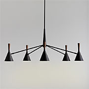 Saintes 5-Light Brass Chandelier Light
