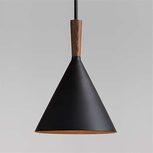 Weston Black Mid-Century Modern Pendant Light