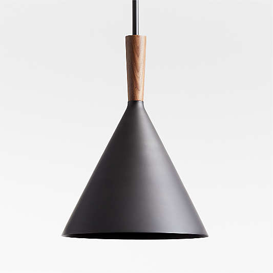 Weston Black Mid-Century Modern Pendant Light