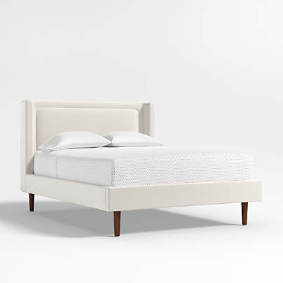 Weston Natural Cream Upholstered Kids Queen Bed