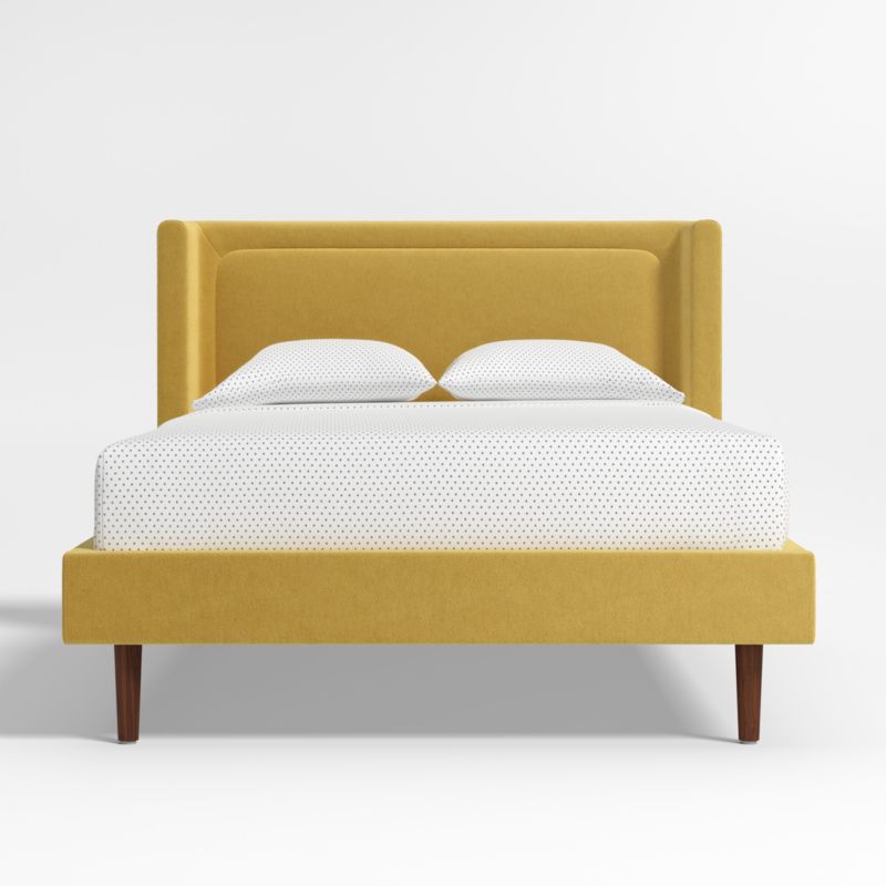 Weston Tuscan Yellow Boucle Upholstered Kids Queen Bed - image 4 of 10