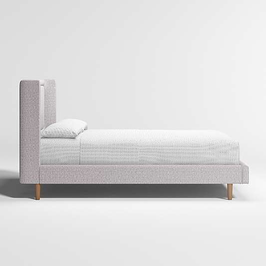 Weston Grey Upholstered Kids Full Bed