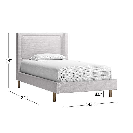 Weston Natural Cream Upholstered Kids Twin Bed