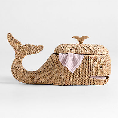 View Whale Woven Floor Storage Basket details
