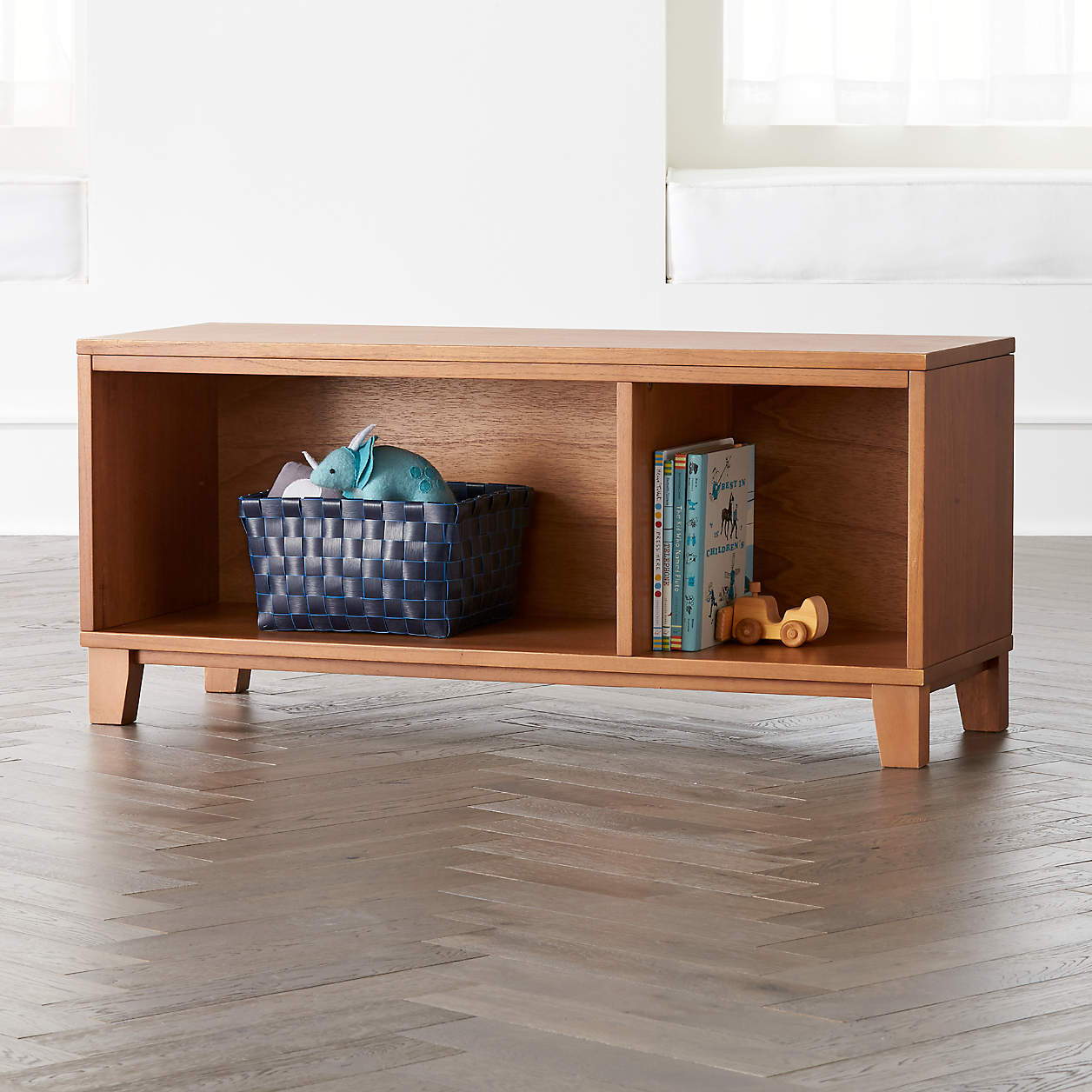 District 2-Cube Wood Stackable Bookcase