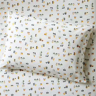 Stay Cool Wheely Cool Organic Cotton Kids Pillowcase