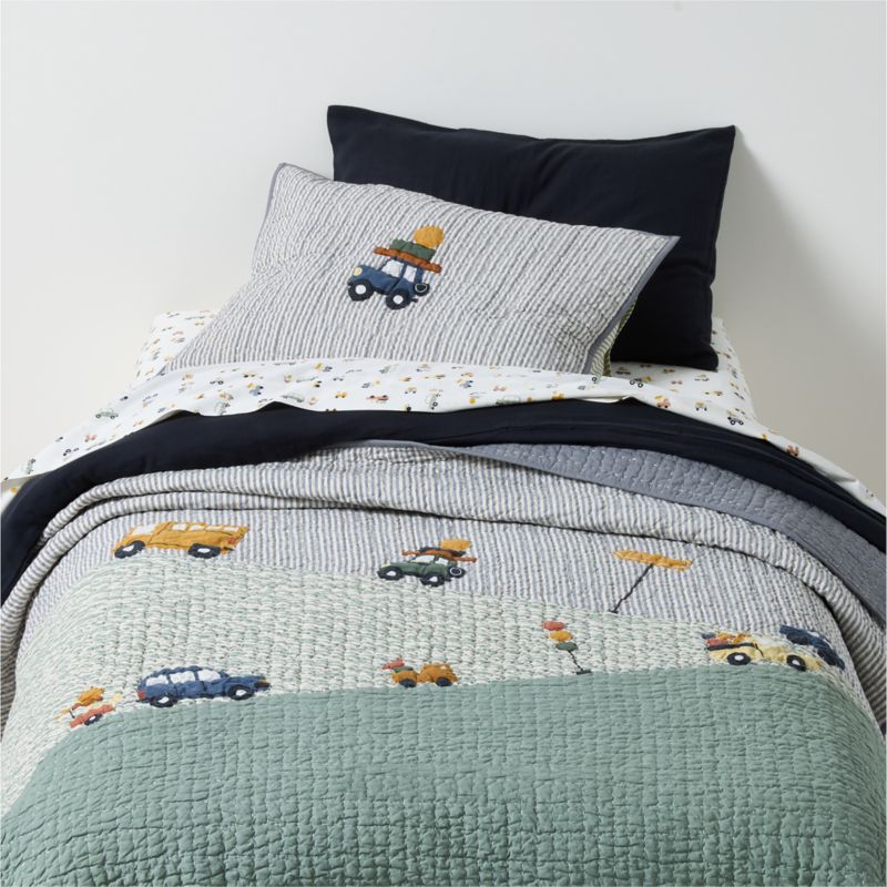 Wheely Cool Embroidered Kids Full/Queen Quilt - image 0 of 8