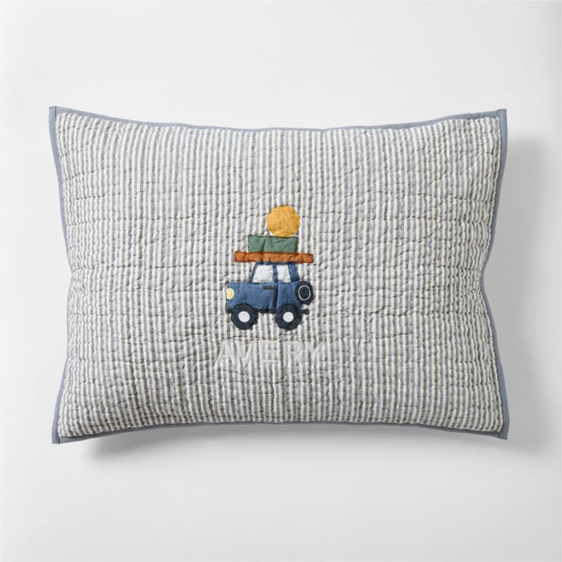 Wheely Cool Embroidered Kids Pillow Sham - image 4 of 6