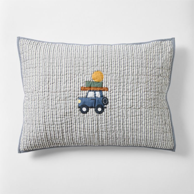 Wheely Cool Embroidered Kids Pillow Sham - image 0 of 6