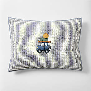 Wheely Cool Embroidered Kids Twin Quilt