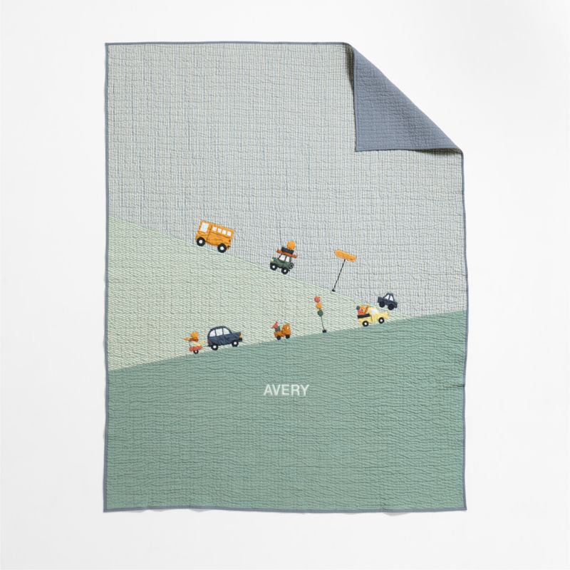 Wheely Cool Embroidered Kids Full/Queen Quilt - image 4 of 8