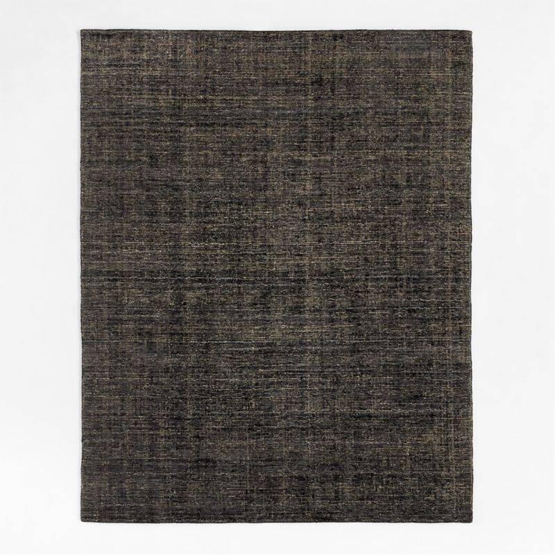 Whistler Viscose and Jute Blend Distressed Charcoal Black Area Rug 6'x9' - image 2 of 7