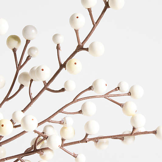 White Berry Christmas Tree Pick