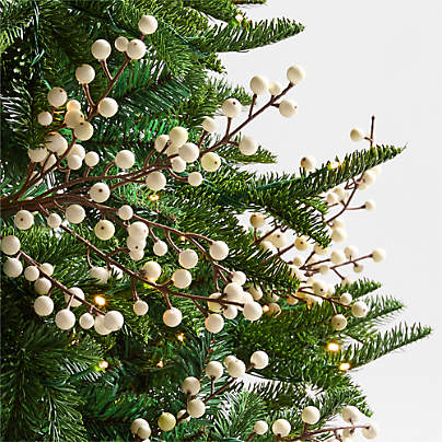 White Berry Christmas Tree Pick