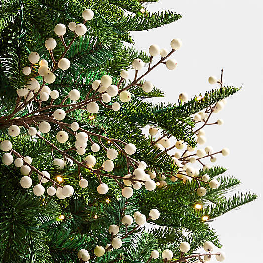 White Berry Christmas Tree Pick