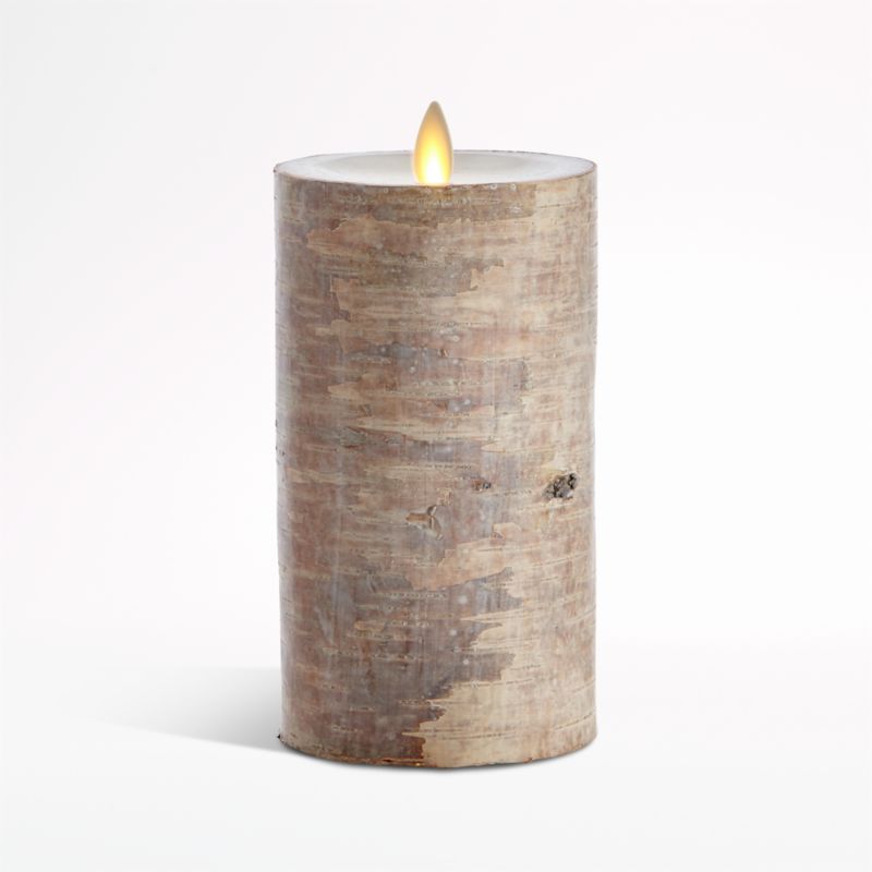 White Birch 3x6 Flameless Pillar Candle - image 0 of 5