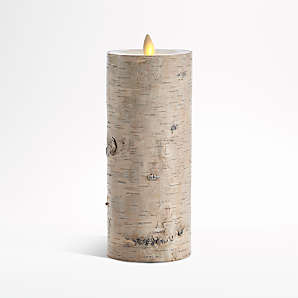 White Birch Cut Candle Log 
