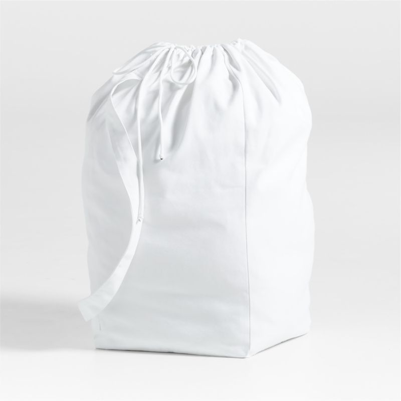 Lingerie Bag, White Cotton/Linen - Drawstring Closure – Jacaranda