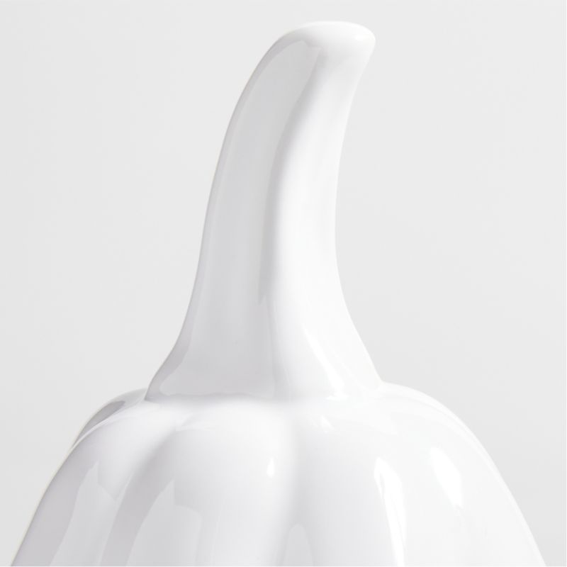 Small White Ceramic Gourd - image 3 of 13