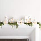 View White Ceramic Christmas Houses, Set of 5 - image 1 of 11