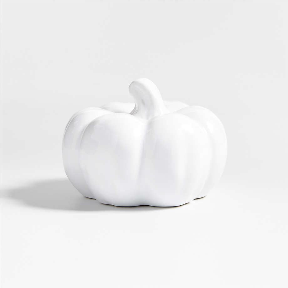 White Ceramic Pumpkin Reviews Crate Barrel Canada   Extra Small White Ceramic Pumpkin 