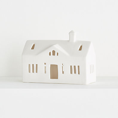 View White Ceramic Holiday Ranch House details