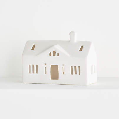 White Ceramic Holiday Ranch House