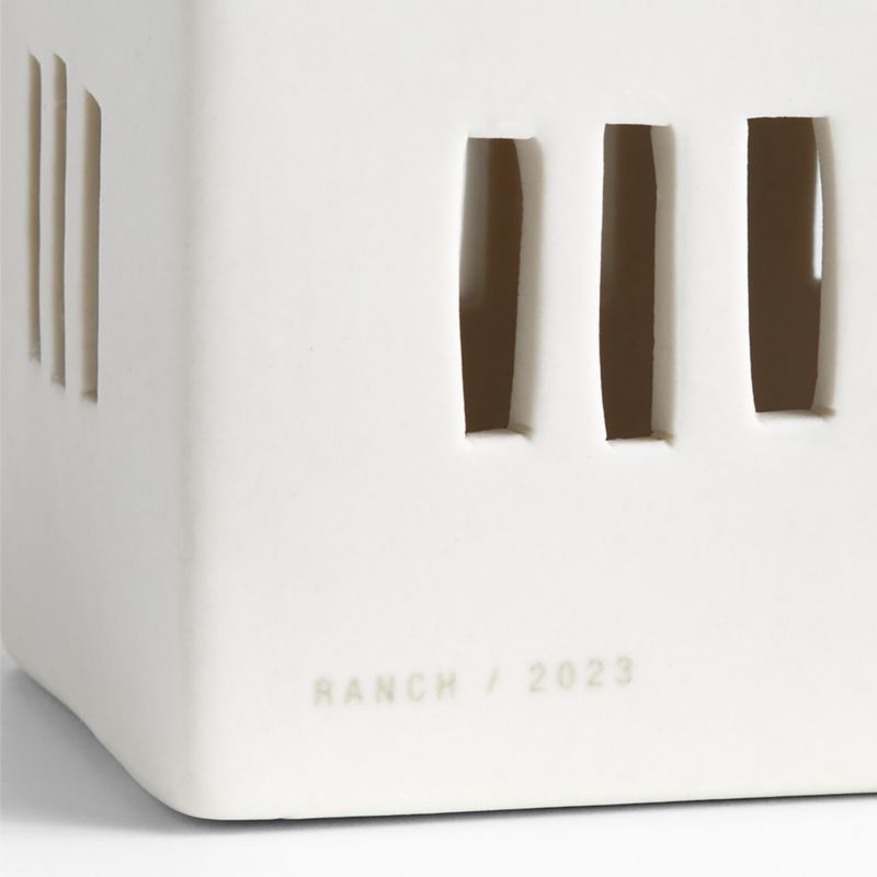 White Ceramic Holiday Ranch House - image 12 of 13