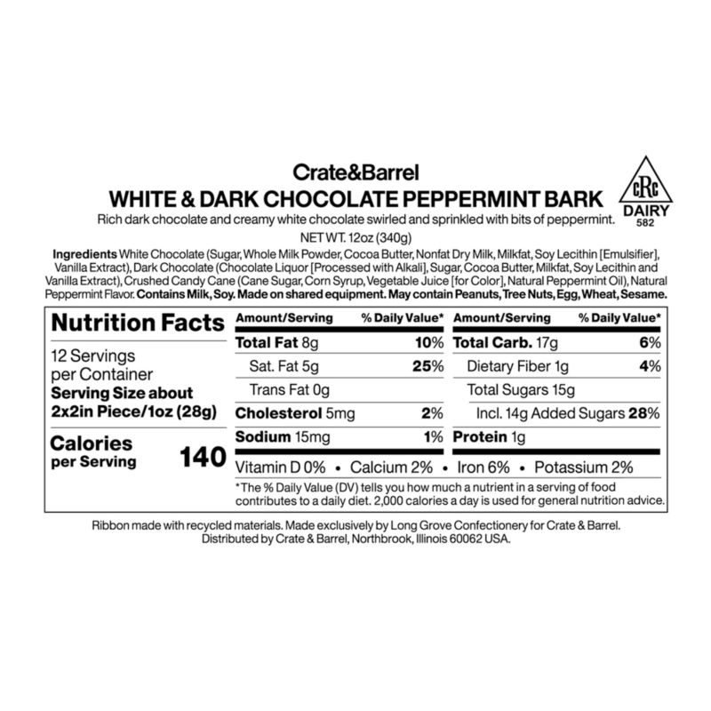 White & Dark Chocolate Peppermint Bark in Gift Tin - image 3 of 4