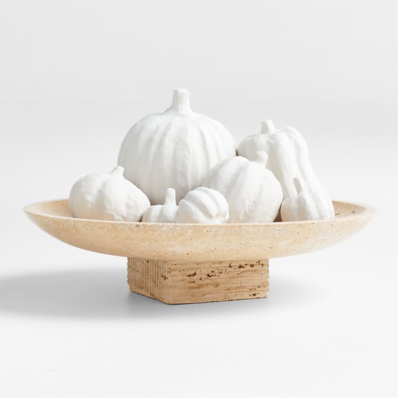 Decorative White Pumpkins, Set of 7 - image 3 of 6