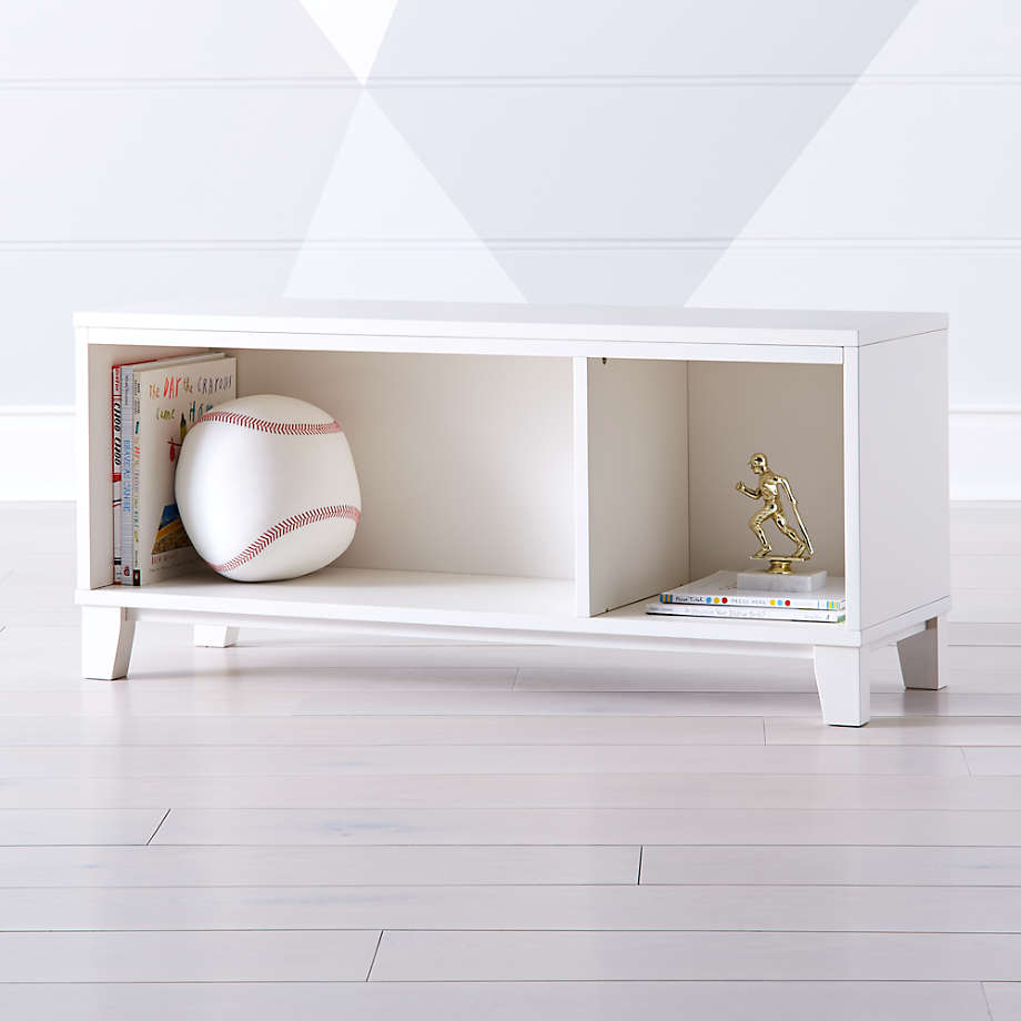 District 2 Cube Warm White Stackable, Charlotte Stackable Bookcase