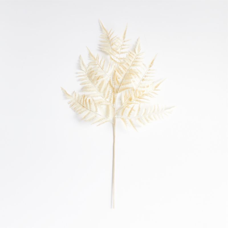 Faux White Fern Leaf Stem - image 1 of 3