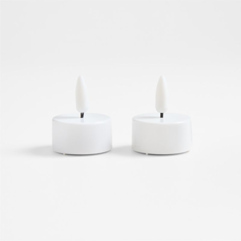 White Flameless Tealights, Set of 2 - image 1 of 2