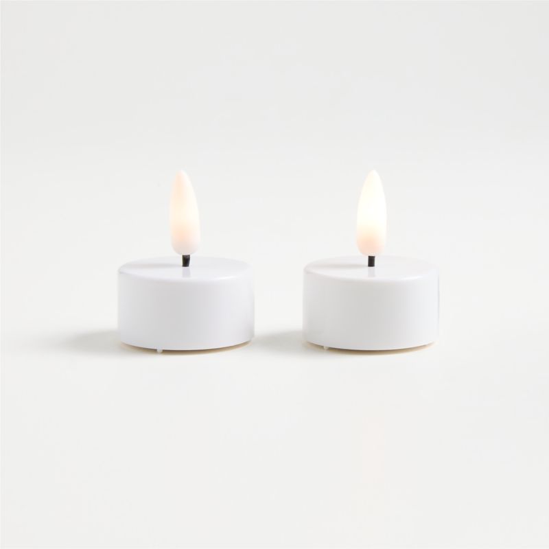 White Flameless Tealights, Set of 2 - image 0 of 2