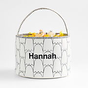 White Ghost Halloween Kids Treat Bag by Joan Anderson