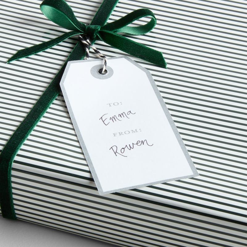 White Holiday Gift Tags, Set of 10 - image 1 of 3