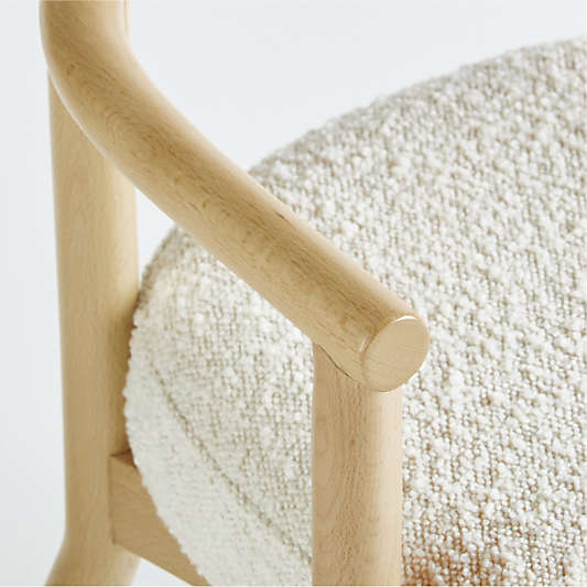 White Horse Upholstered Kids Play Chair 21" by Leanne Ford