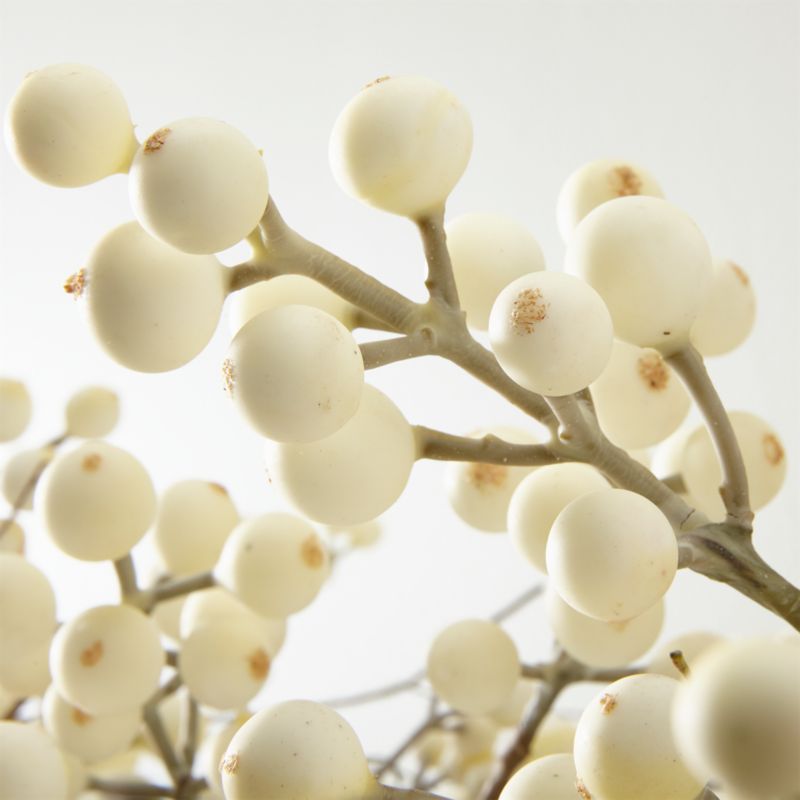 Faux White Ilex Berry Christmas Garland 6' - image 2 of 7