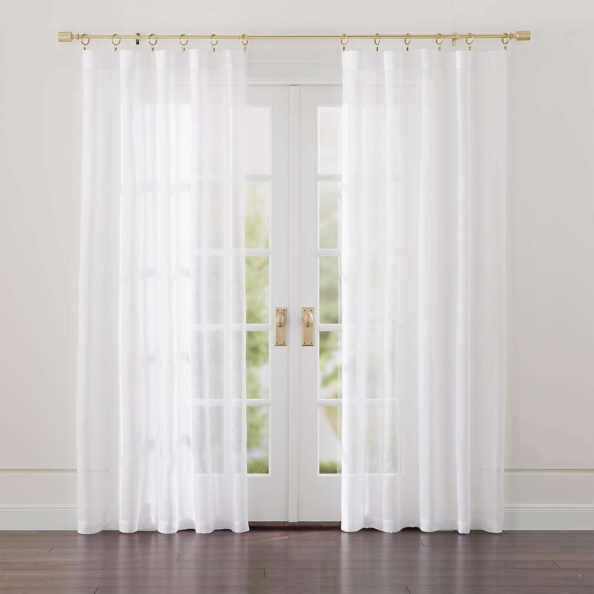 Linen Sheer White Curtains Crate, Outdoor Curtains Clearance Canada