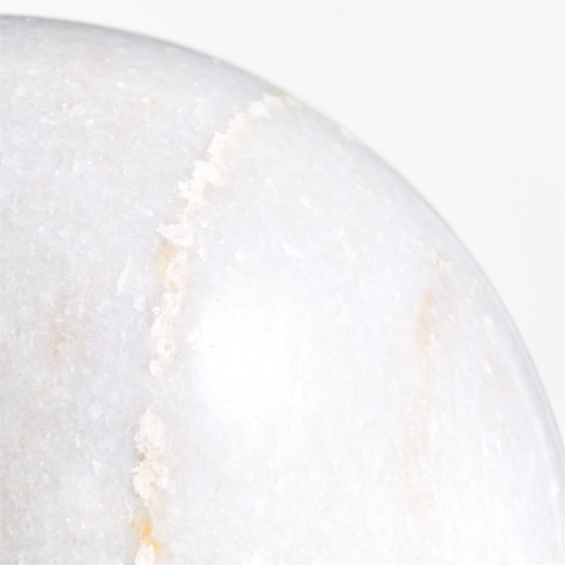 White Marble Decorative Sphere Sculpture