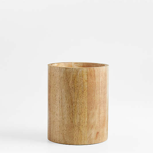 Mango Wood Utensil Holder