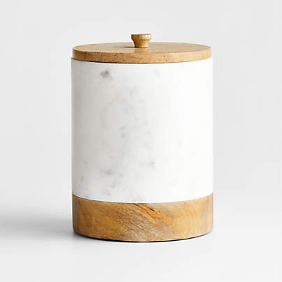 Blanc Marble + Wood Paper Towel Holder – Domaci