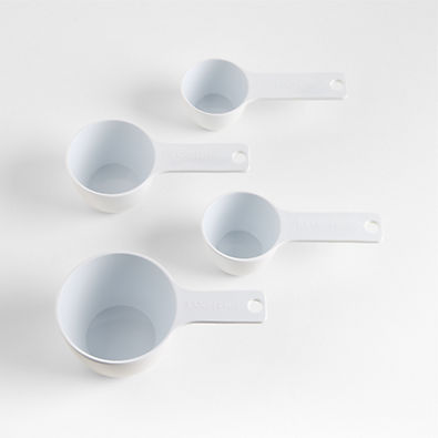 View White Melamine Measuring Cups, Set of 4 details