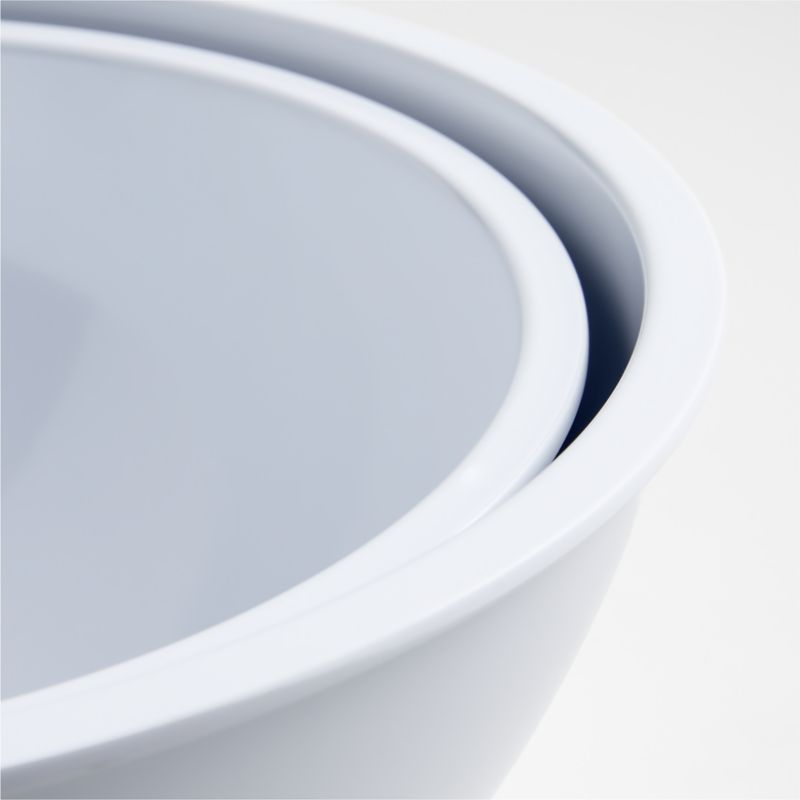 White Melamine Bowls, Set of 2 - image 1 of 3