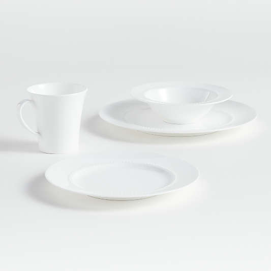 White Pearl 4-Piece Place Setting