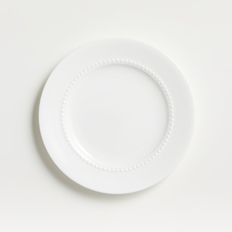 White Pearl Bread and Butter Plate + Reviews Crate & Barrel