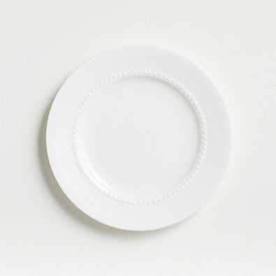 View White Pearl Bread and Butter Plate details