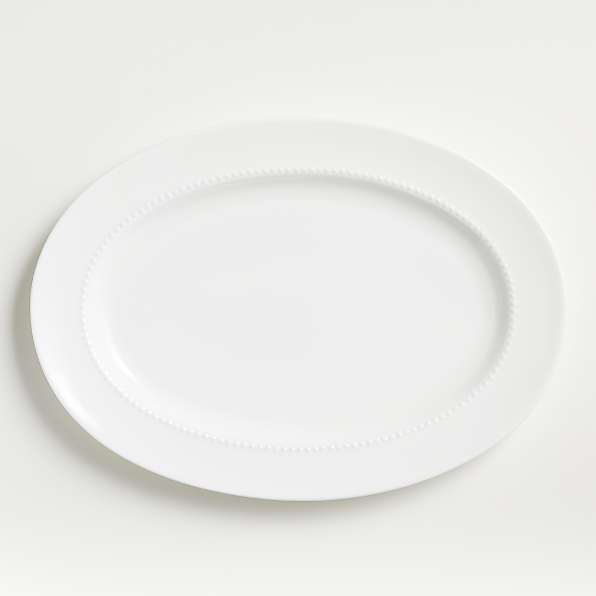 white serving pieces