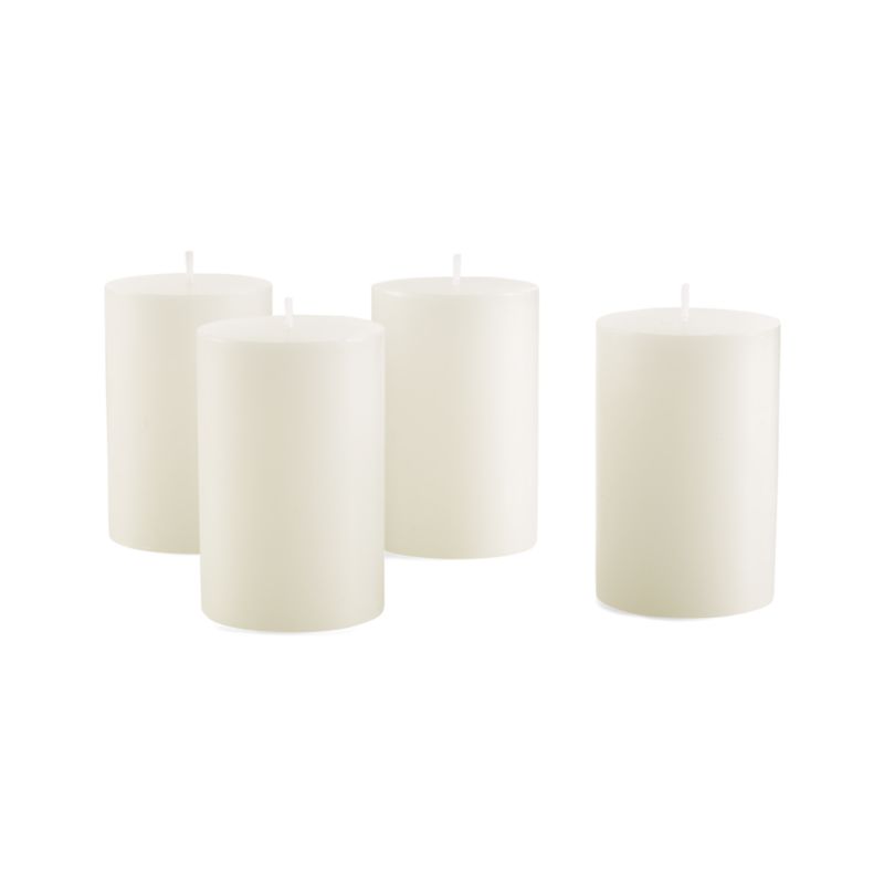 2"x3" White Pillar Candles, Set of 4 - image 2 of 3